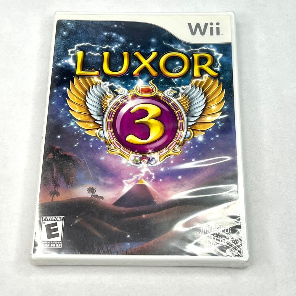 New Sealed Wii Luxor 3 Puzzle Game
